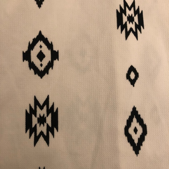 ZARA Black & White Patterned Sun Dress Size S - Picture 4 of 5